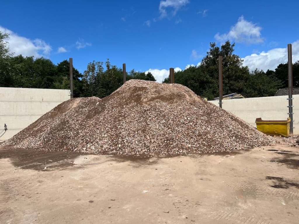 Pile Of Crushed Concrete